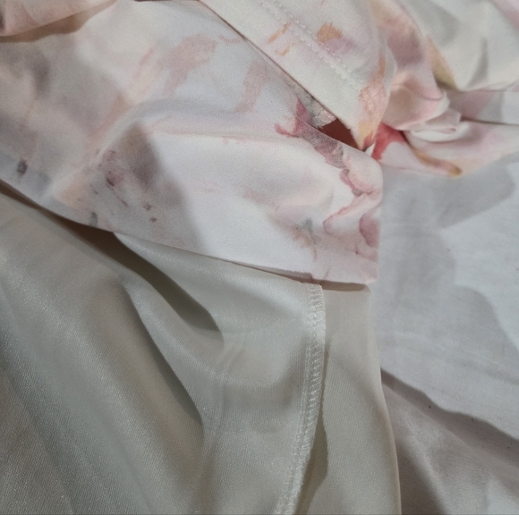 Haute Monde Strapless Floral Dress - Pink and White - Picture 4 of 5